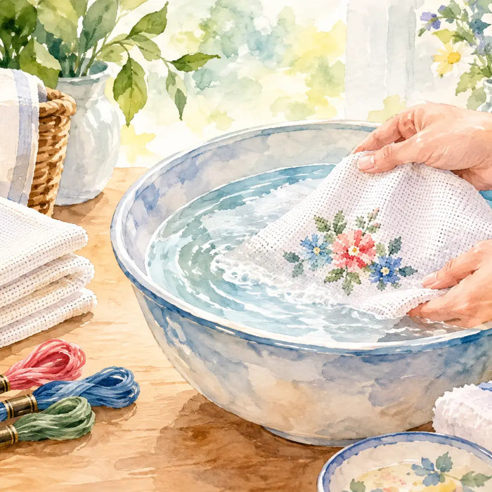 How to Wash Cross Stitch Fabric Without Fading