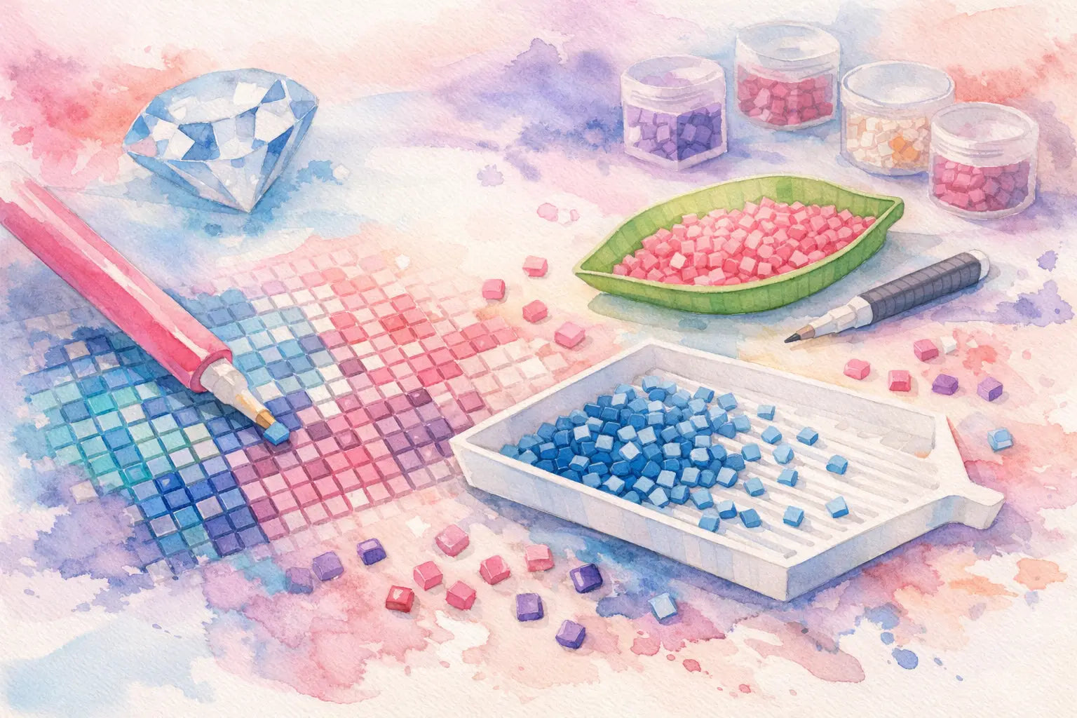 Diamond Painting Kit Review: Square Drills