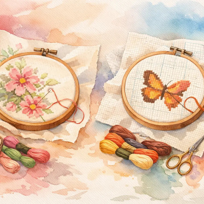 Cross Stitch Stamped vs Counted Kits