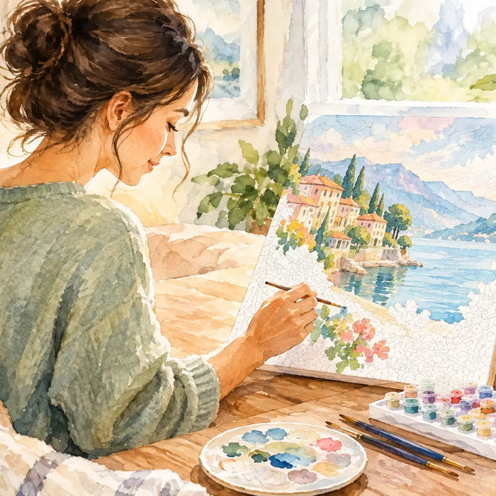 Mindful Crafting With Paint by Numbers at Home