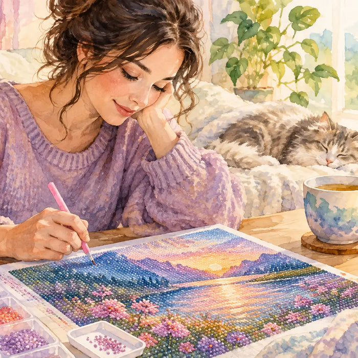 A Diamond Painting Stress Relief Routine Example