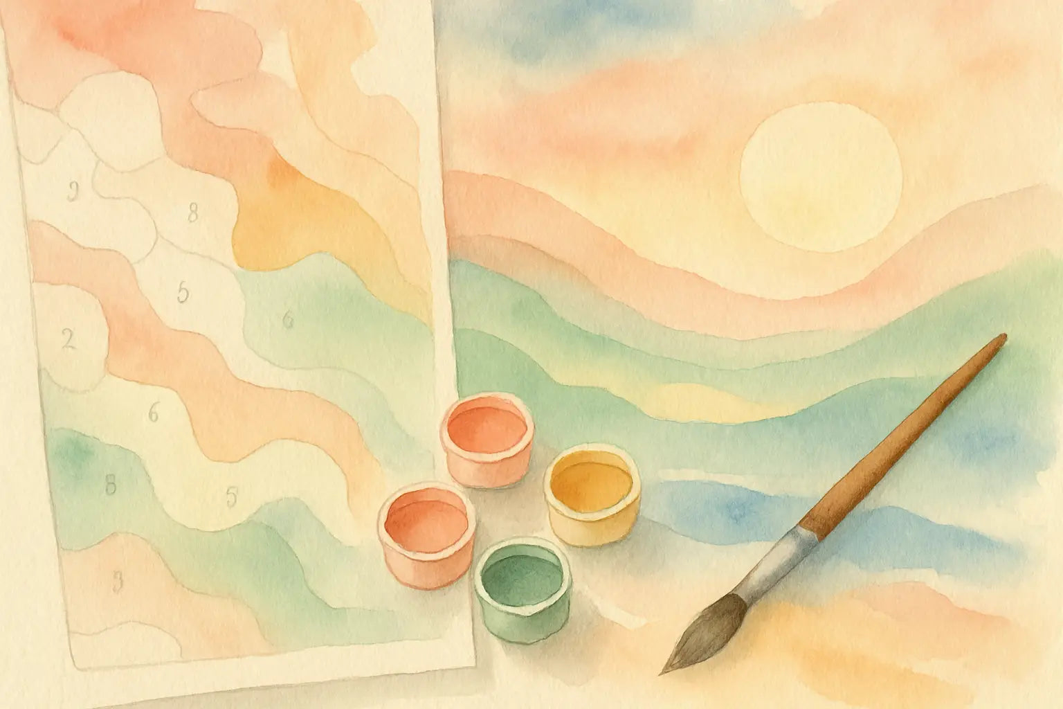 Why Paint by Numbers Feels So Calming