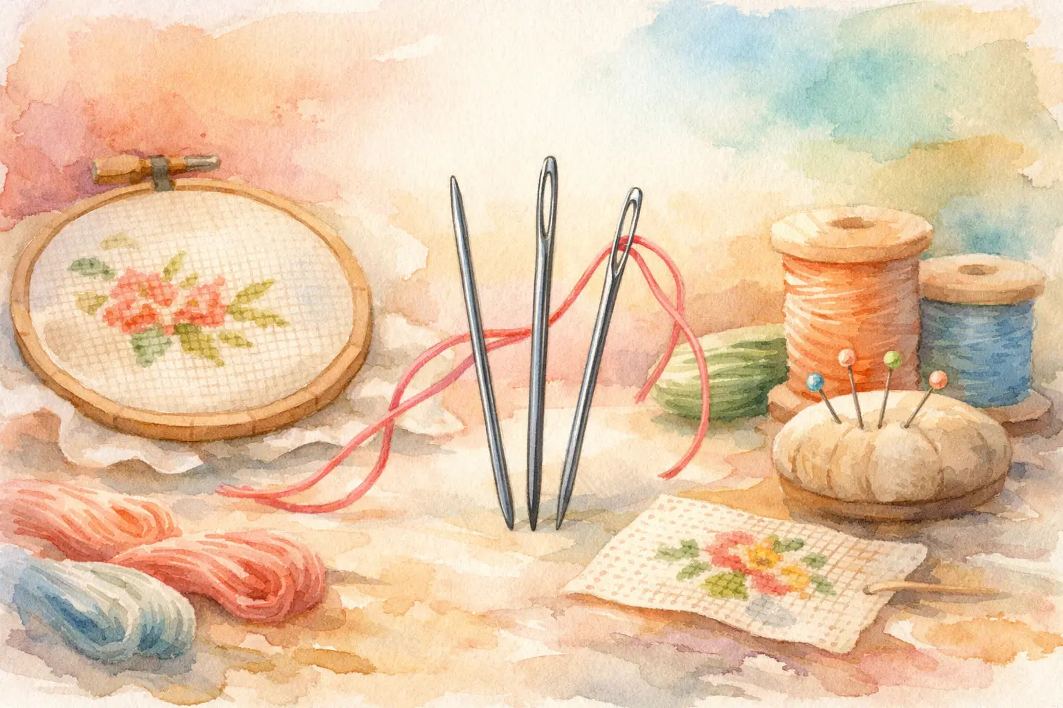 Cross Stitch Needle Types Explained for Beginners