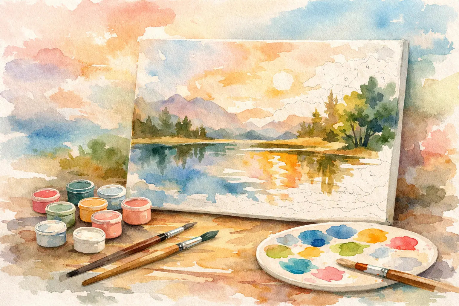 Paint by Numbers Kits for Relaxation