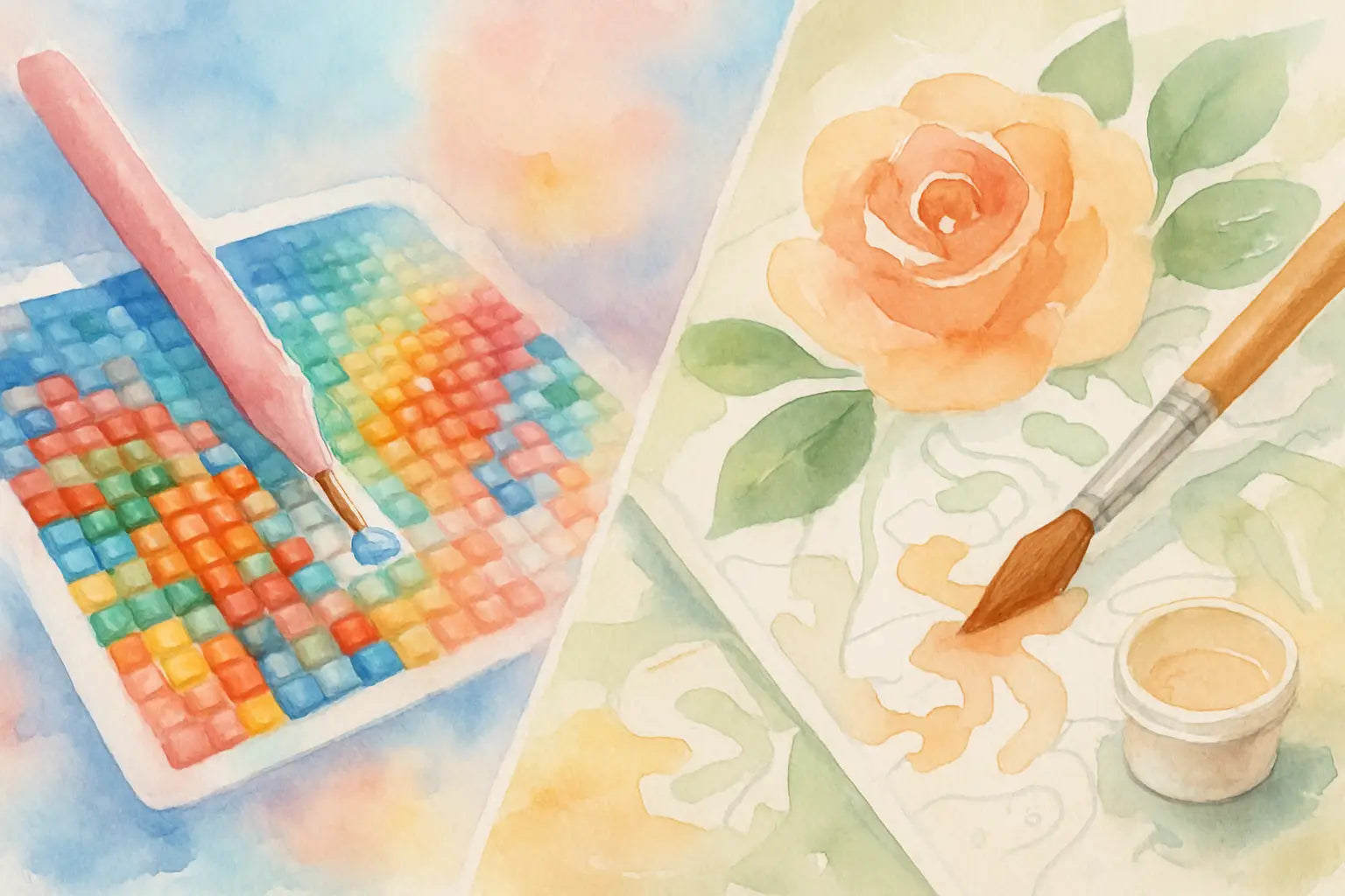 Diamond Painting or Paint by Numbers?