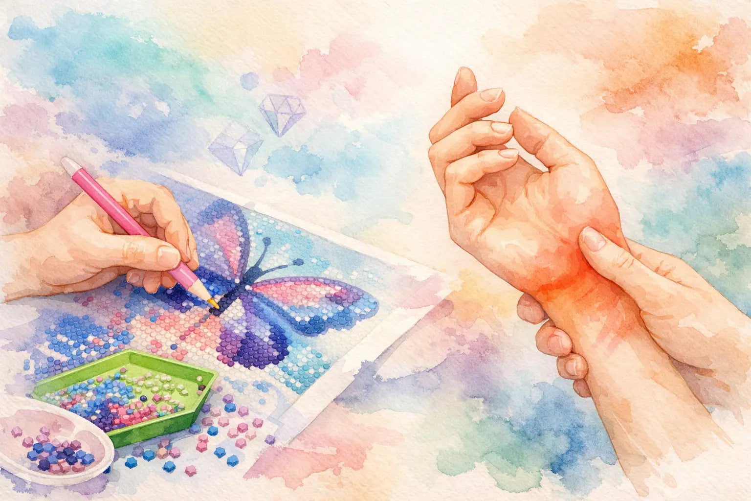 Diamond Painting Wrist Pain Prevention Tips