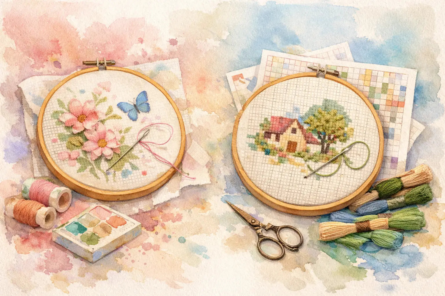 Stamped vs Counted Cross Stitch Guide