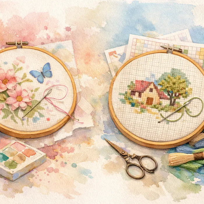 Stamped vs Counted Cross Stitch Guide