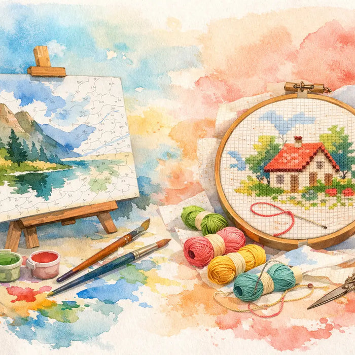 Paint by Numbers vs Cross Stitch