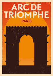 Arc de Triomphe at Sunset – Diamond Painting - Craftonie