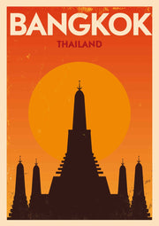 Bangkok Sunset Temple – Paint by Numbers Craftonie