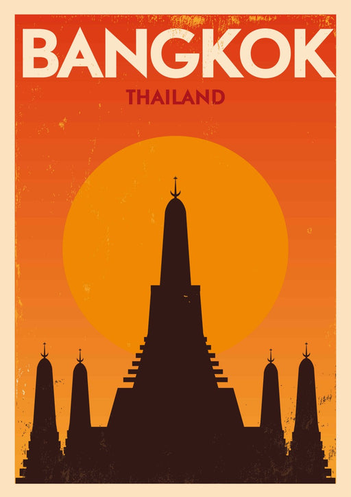 Bangkok Sunset Temple – Paint by Numbers Craftonie
