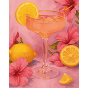 Tropical Hibiscus & Lemon Cocktail