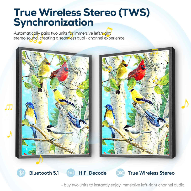 Colorful Birch Birds 