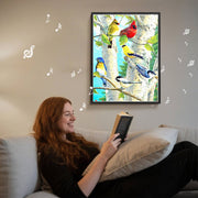 Colorful Birch Birds 