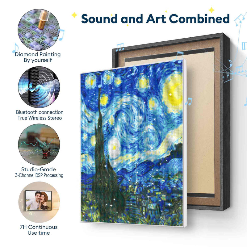 DIY Sound & Art Fusion Wall Speaker Diamond Painting