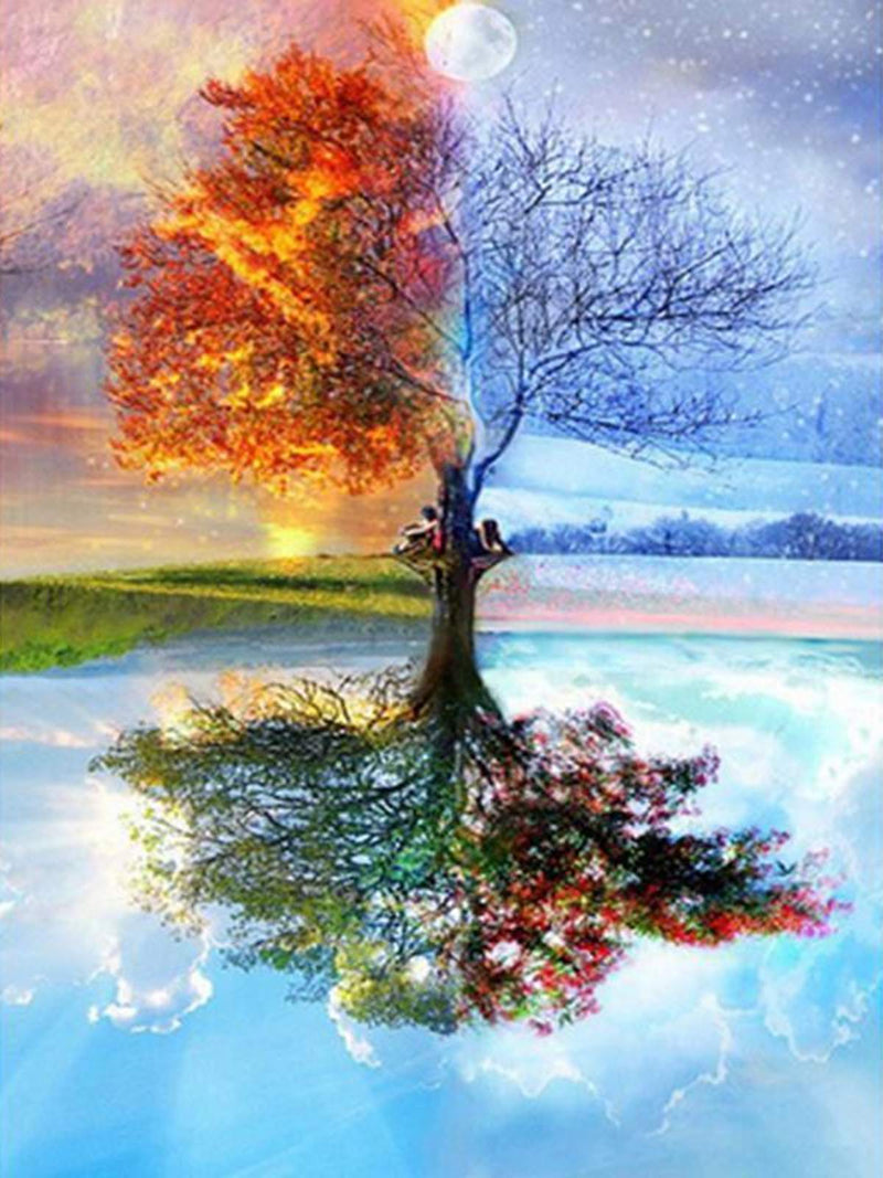Four Seasons Reflection Tree