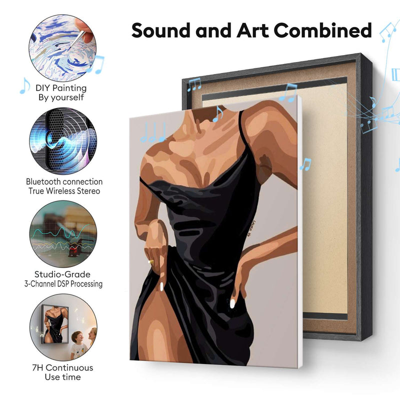 Glamour in Black Dress – Paint by Numbers Craftonie