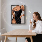 Glamour in Black Dress
