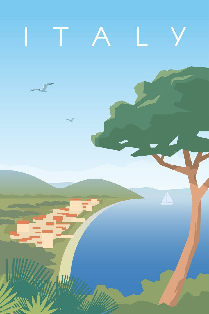 Italian Coastline Serenity – Diamond Painting - Craftonie