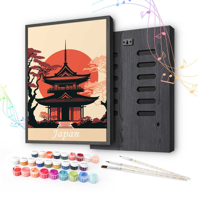 Japanese Pagoda Sunset