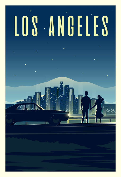 Los Angeles Night Drive – Diamond Painting - Craftonie