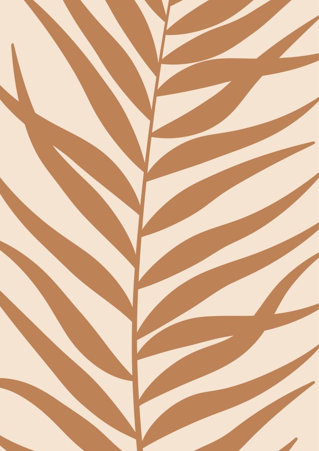 Minimalist Palm Leaves – Diamond Painting - Craftonie