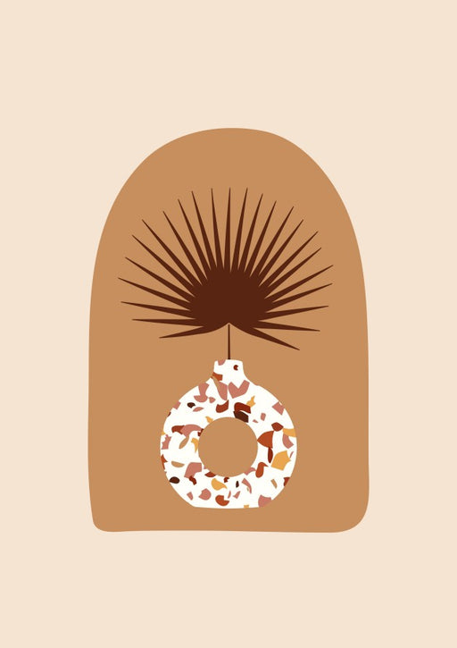 Minimalist Palm Vase – Diamond Painting - Craftonie