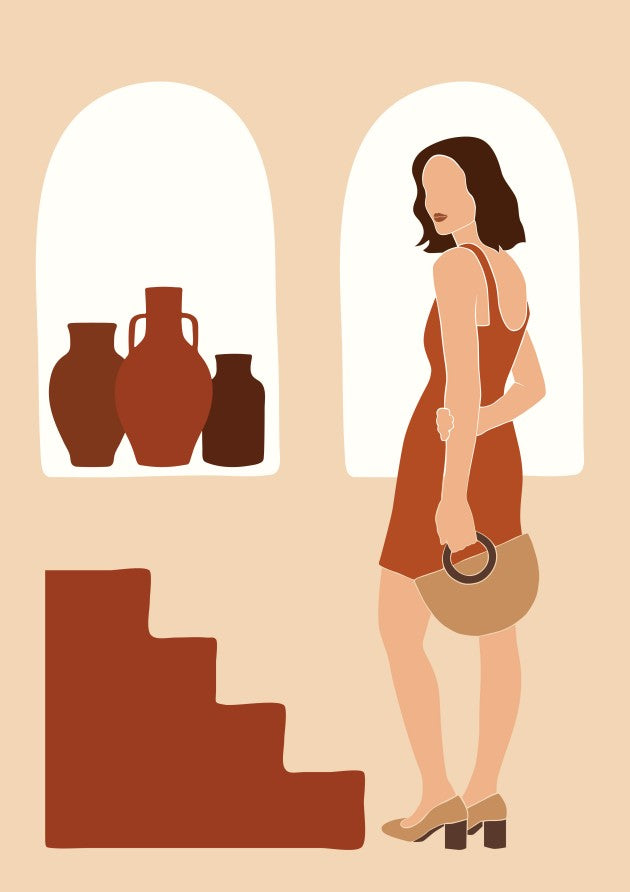 Modern Woman Interior Scene – Diamond Painting - Craftonie