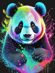 Neon Rainbow Panda
