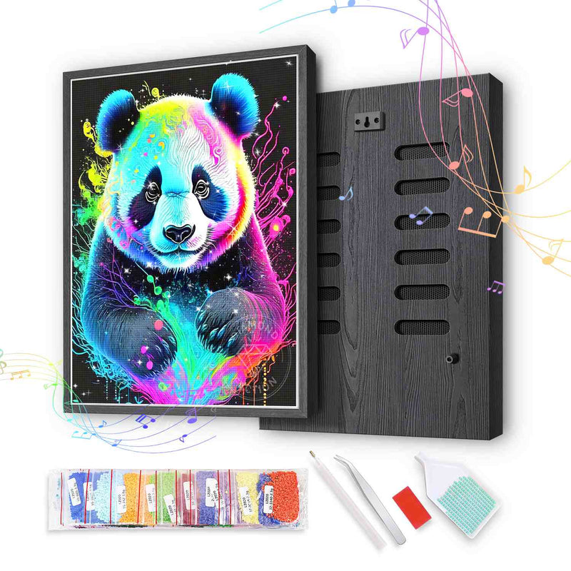 Neon Rainbow Panda
