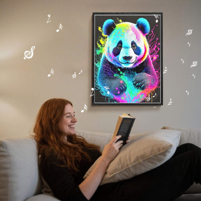 Neon Rainbow Panda