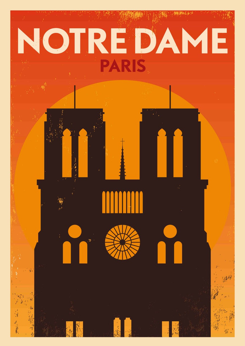 Notre Dame at Sunset – Paint by Numbers Craftonie