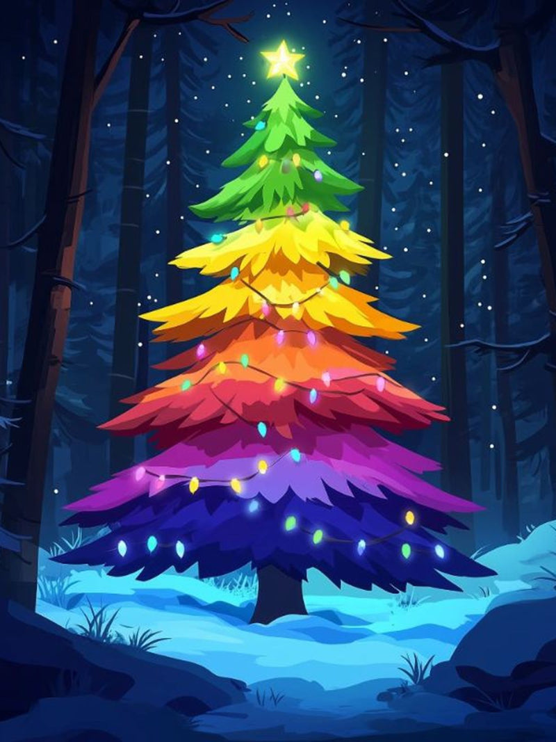 Rainbow Christmas Tree 