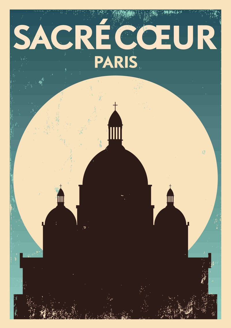 Sacré-Cœur Moonrise – Paint by Numbers - Craftonie