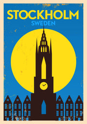 Stockholm Old Town at Night – Diamond Painting - Craftonie