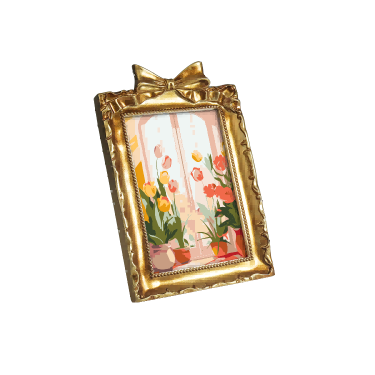 Sunlit Tulip Window