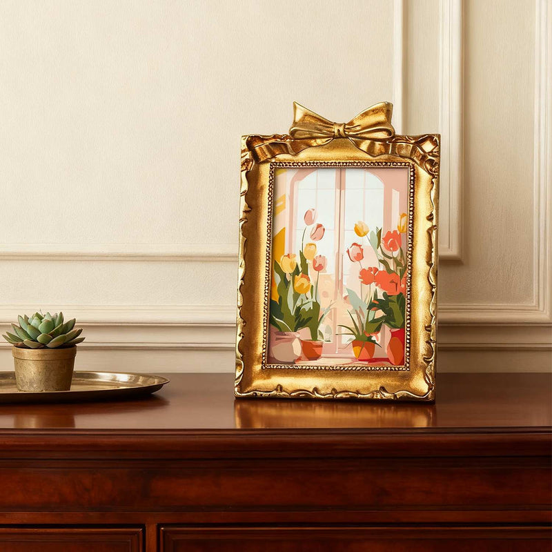 Sunlit Tulip Window
