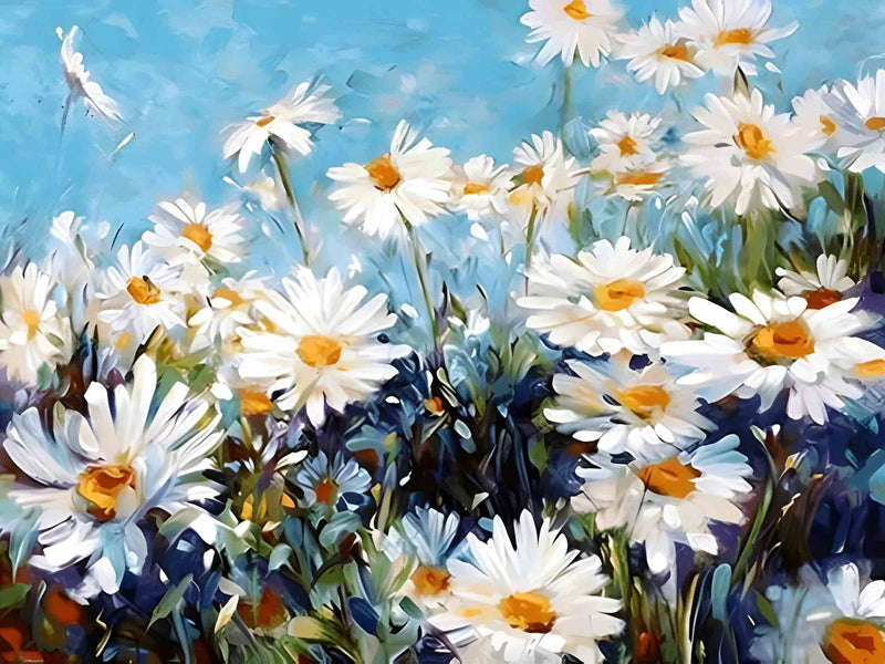 Cheerful Daisy Field