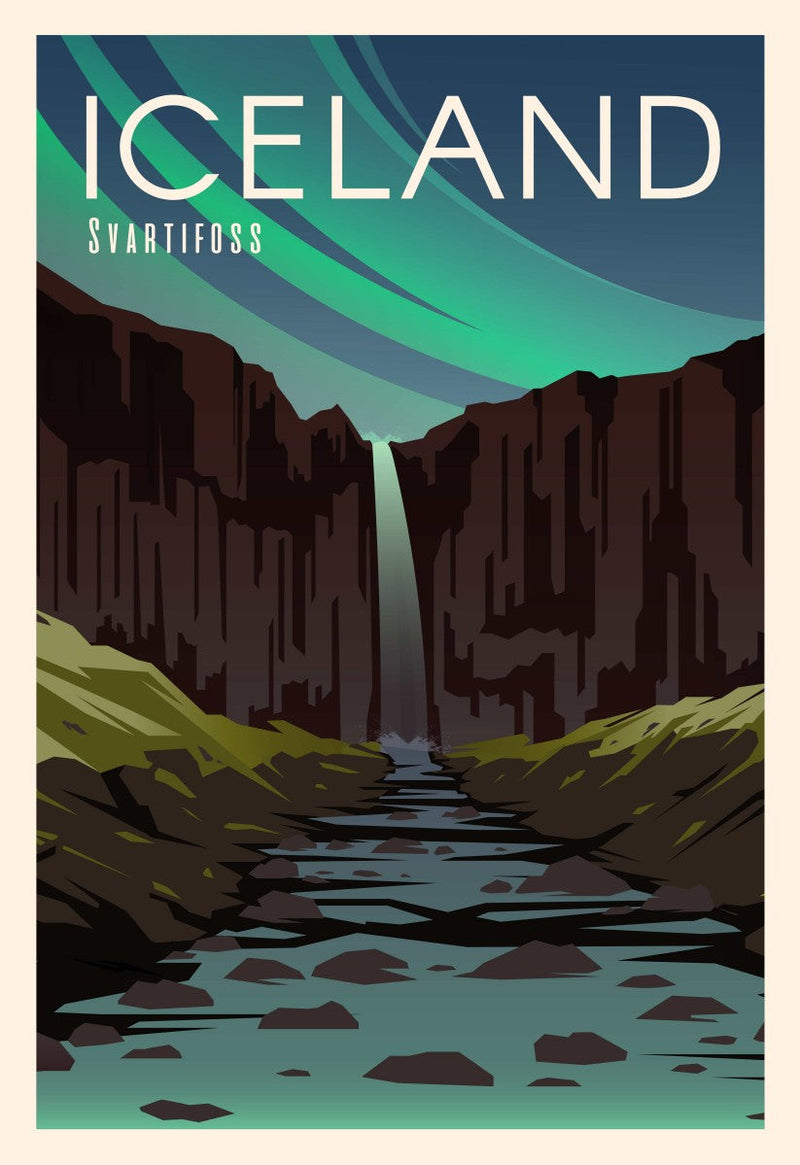 Svartifoss Waterfall – Diamond Painting - Craftonie