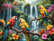 Tropical Parrot Waterfall