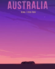 Uluru at Dusk – Diamond Painting - Craftonie