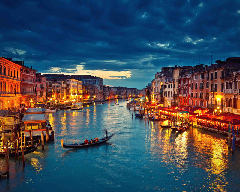 Venice Grand Canal Night Glow