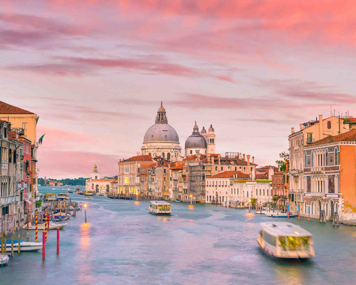 Venice Grand Canal Pink Sunset