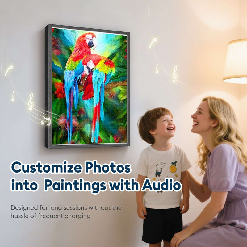 Vibrant Parrot Pair Bluetooth Speaker 