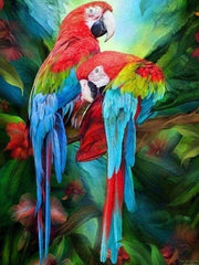 Vibrant Parrot Pair Bluetooth Speaker 