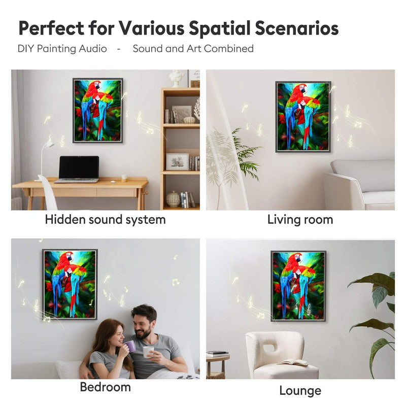 Vibrant Parrot Pair Bluetooth Speaker 