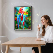 Vibrant Parrot Pair Bluetooth Speaker 