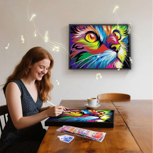 Vibrant Rainbow Cat 