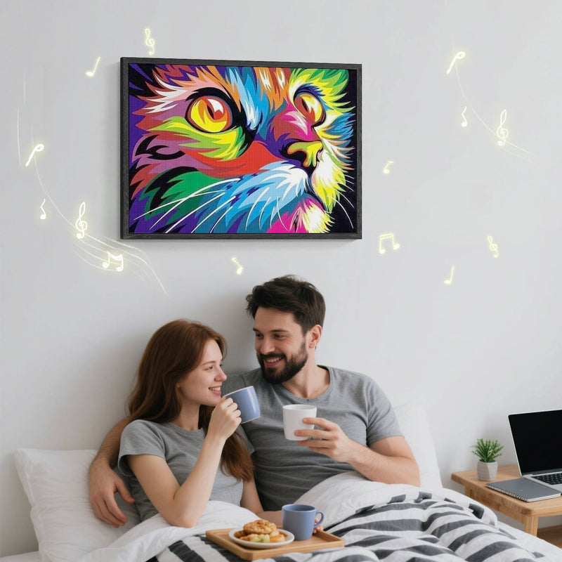  Vibrant Rainbow Cat 
